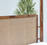 King Size Poster Bed Without Storage - Honey Finish