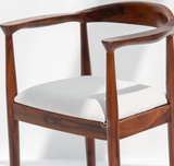 Dorsey Acacia Wood Dining Chair with Cushioned Seat – Honey Finish