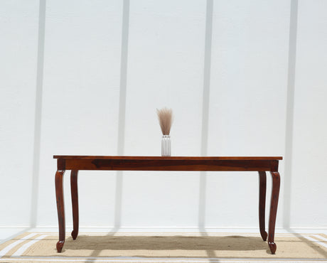 Sheesham Wood 6 Seater Dining Table – Only Table , Honey Finish Arina Living