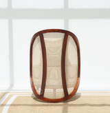 Spectrum Sheesham Wood Lounge Chair with Cane - Honey Finish